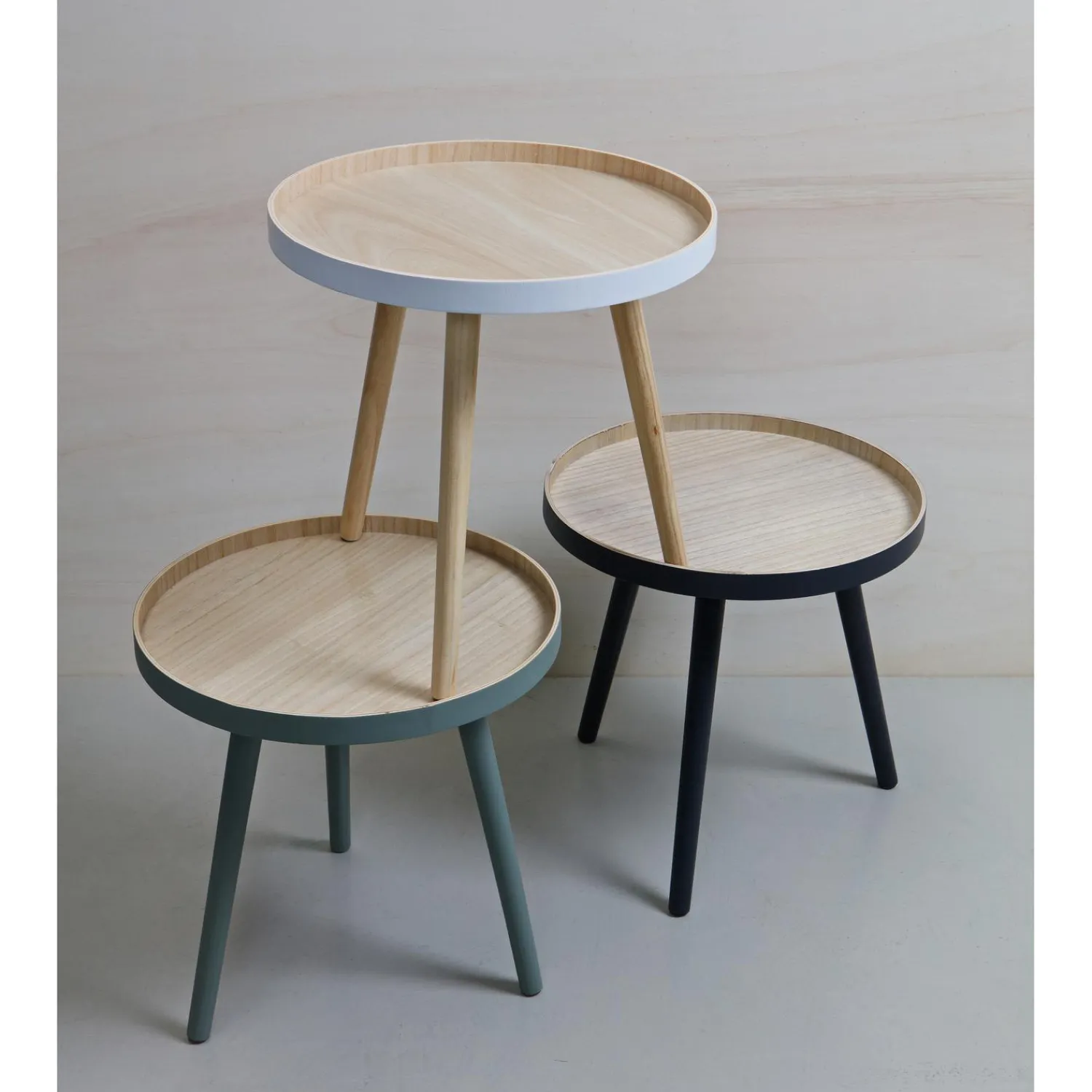 WOOOD Sasha bijzettafel hout ø41 cm