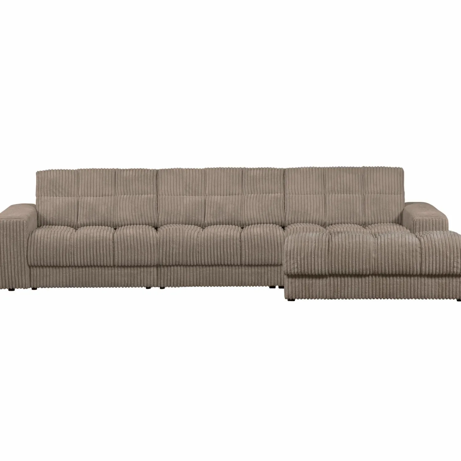 Outlet WOOOD Second Date chaise longue rechts ribstof Mud