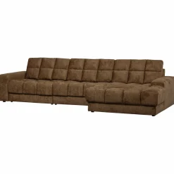 Outlet WOOOD Second Date chaise longue rechts structure velvet Brass