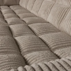 Outlet WOOOD Second Date hoekbank links ribstof Mud