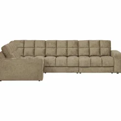 Online WOOOD Second Date hoekbank links structure velvet Wheatfield