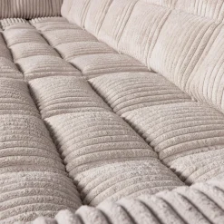 New WOOOD Second Date hoekbank links ribstof Naturel