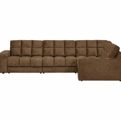 Sale WOOOD Second Date hoekbank rechts structure velvet Brass