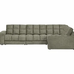 Online WOOOD Second Date hoekbank rechts structure velvet Frost