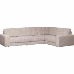 Sale WOOOD Second Date hoekbank rechts ribstof Naturel