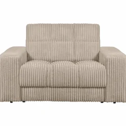 Best WOOOD Second Date loveseat ribstof Travertin