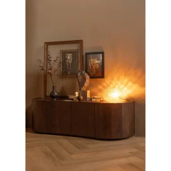 Discount WOOOD Sense dressoir 4-deurs mango hout walnoot