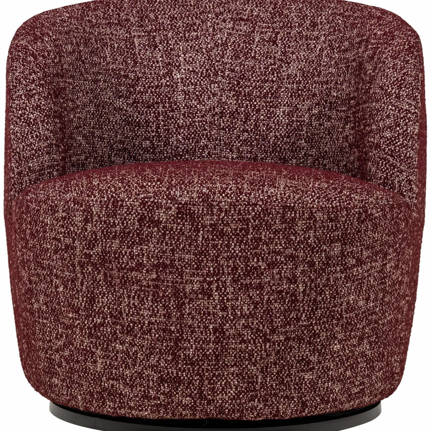 New WOOOD Serra draaifauteuil rood melange Bordeaux