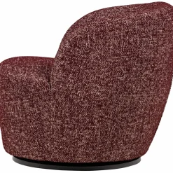 New WOOOD Serra draaifauteuil rood melange Bordeaux