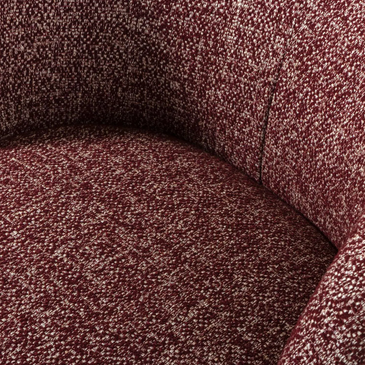 New WOOOD Serra draaifauteuil rood melange Bordeaux