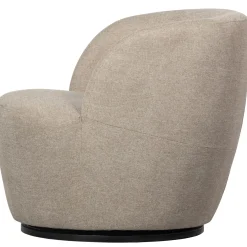 Outlet WOOOD Serra draaifauteuil geweven stof Zand