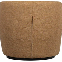 Best WOOOD Serra draaifauteuil geweven stof Curry melange