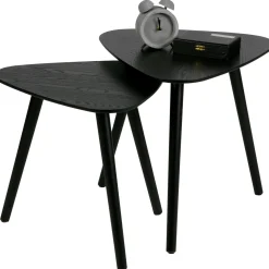 Hot WOOOD Set v 2 - Nila bijzettafels zwart