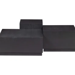 Discount WOOOD Set v 3 - Pim bijzettafels hout zwart