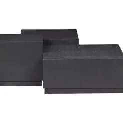 Discount WOOOD Set v 3 - Pim bijzettafels hout zwart