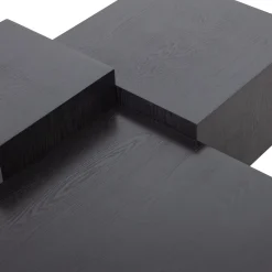 Discount WOOOD Set v 3 - Pim bijzettafels hout zwart