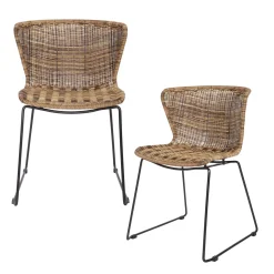 Best WOOOD Set v 2 - Wings tuinstoel Naturel