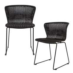 Discount WOOOD Set v 2 - Wings tuinstoel Zwart