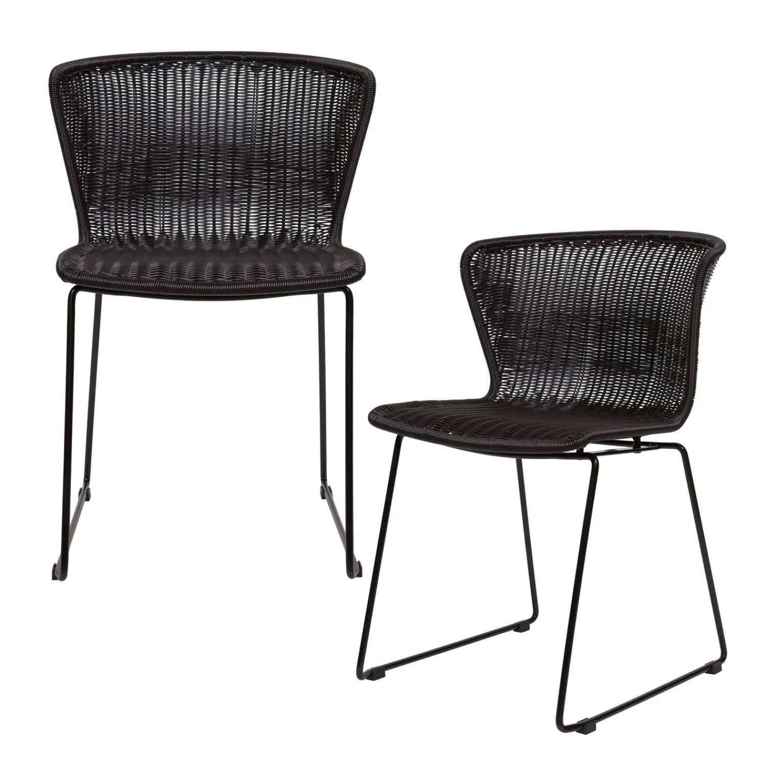 Discount WOOOD Set v 2 - Wings tuinstoel Zwart