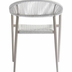 WOOOD Set v 2 - Yellow tuinstoel touw/aluminium lichtgrijs