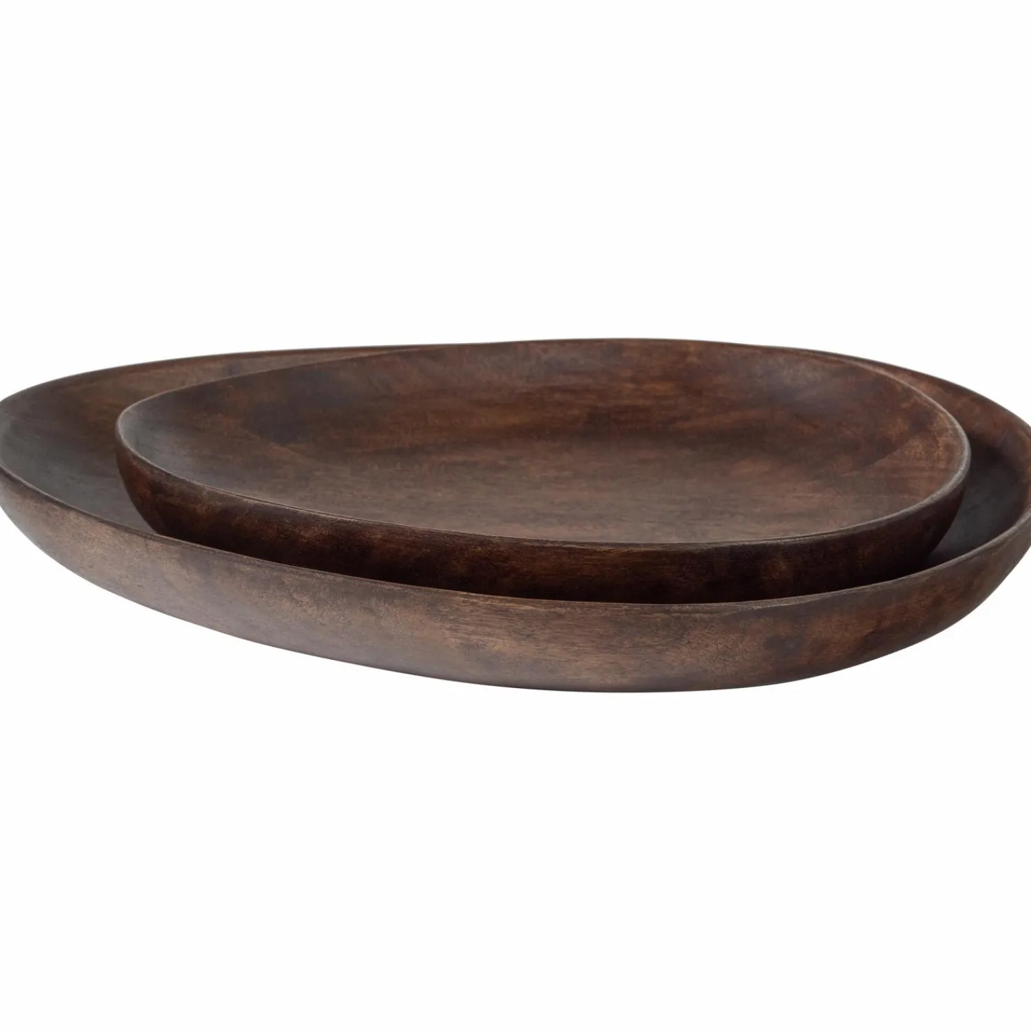 Sale WOOOD Sevran dienblad mango hout bruin - set van 2