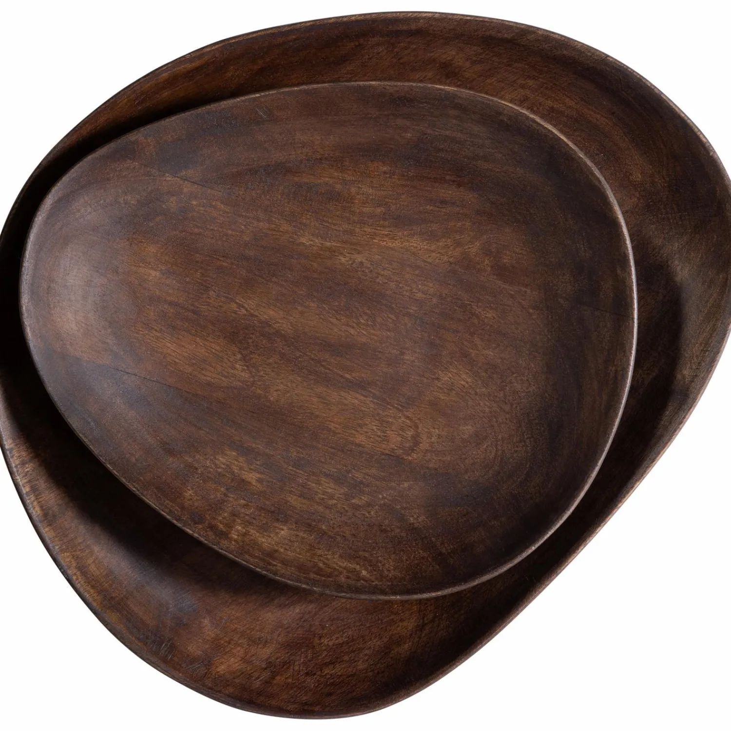 Sale WOOOD Sevran dienblad mango hout bruin - set van 2