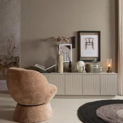 Best WOOOD Shuffle draaifauteuil naturel