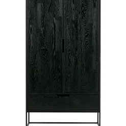 Clearance WOOOD Silas 2-deurs kast essen Blacknight