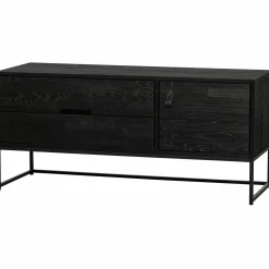 Outlet WOOOD Silas tv meubel 120 cm essen Blacknight