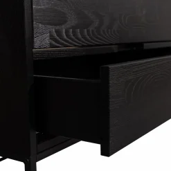 Outlet WOOOD Silas tv meubel 120 cm essen Blacknight