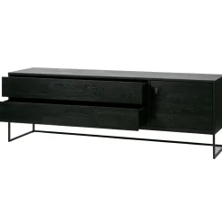 Hot WOOOD Silas tv meubel 180 cm essen Blacknight