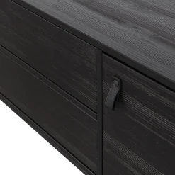 Hot WOOOD Silas tv meubel 180 cm essen Blacknight