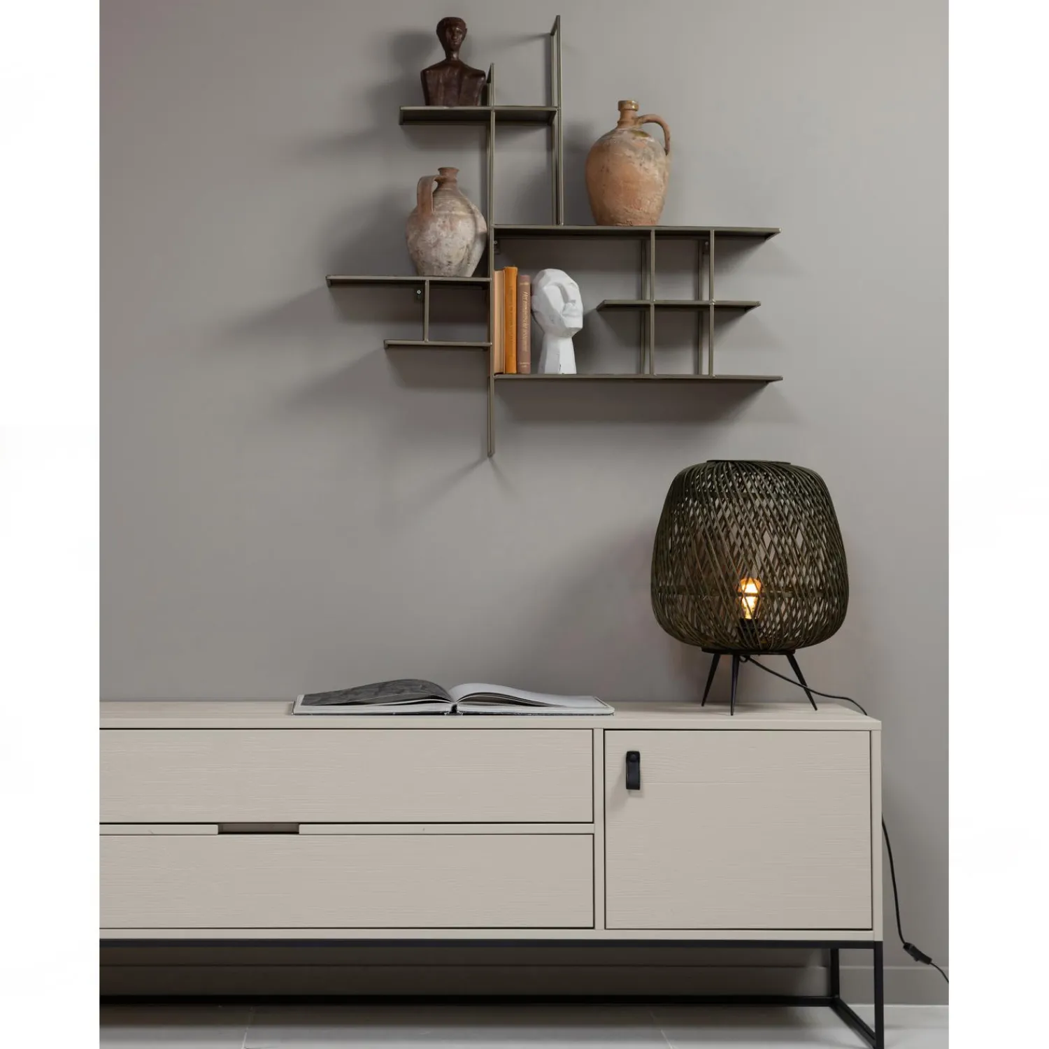 Hot WOOOD Silas tv meubel 180 cm grenen Dust