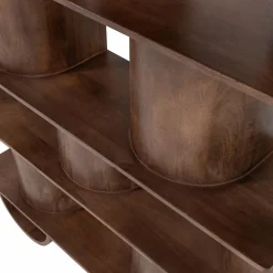 Hot WOOOD Sinne boekenkast hout walnoot 180x130 cm