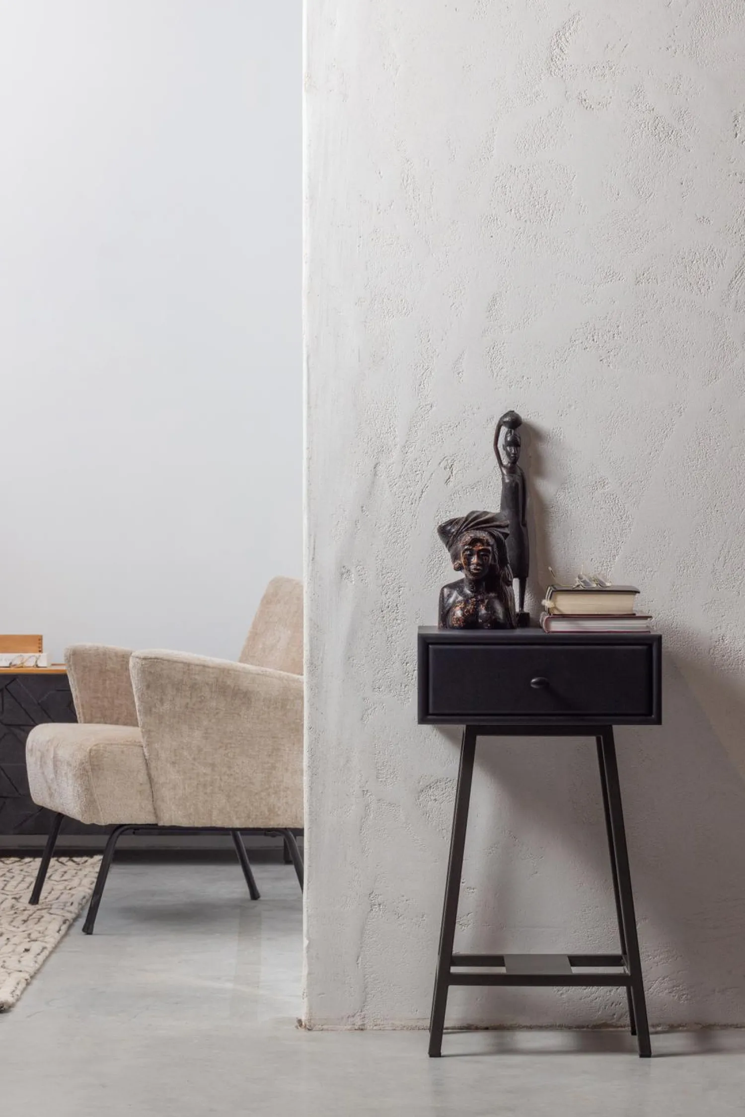 WOOOD Skybox sidetable Zwart