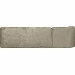 Online WOOOD Sloping hoekbank links structure velvet Wheatfield