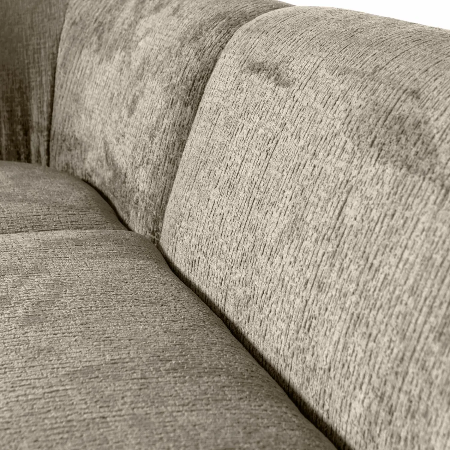 Online WOOOD Sloping hoekbank links structure velvet Wheatfield