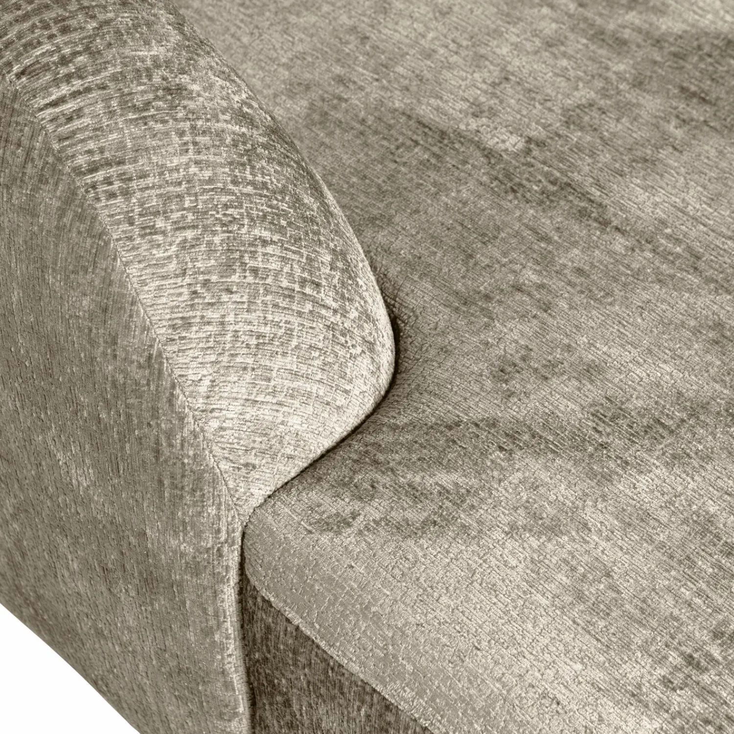 Online WOOOD Sloping hoekbank links structure velvet Wheatfield