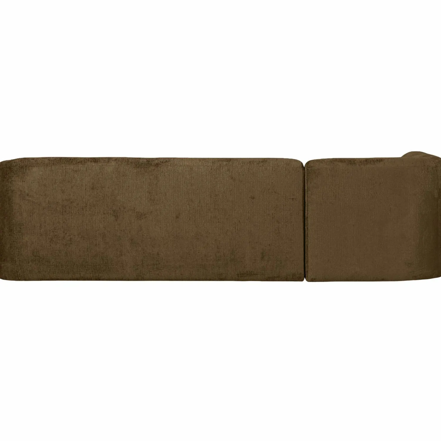 Hot WOOOD Sloping hoekbank links structure velvet Brass