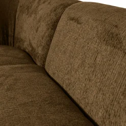 Hot WOOOD Sloping hoekbank links structure velvet Brass