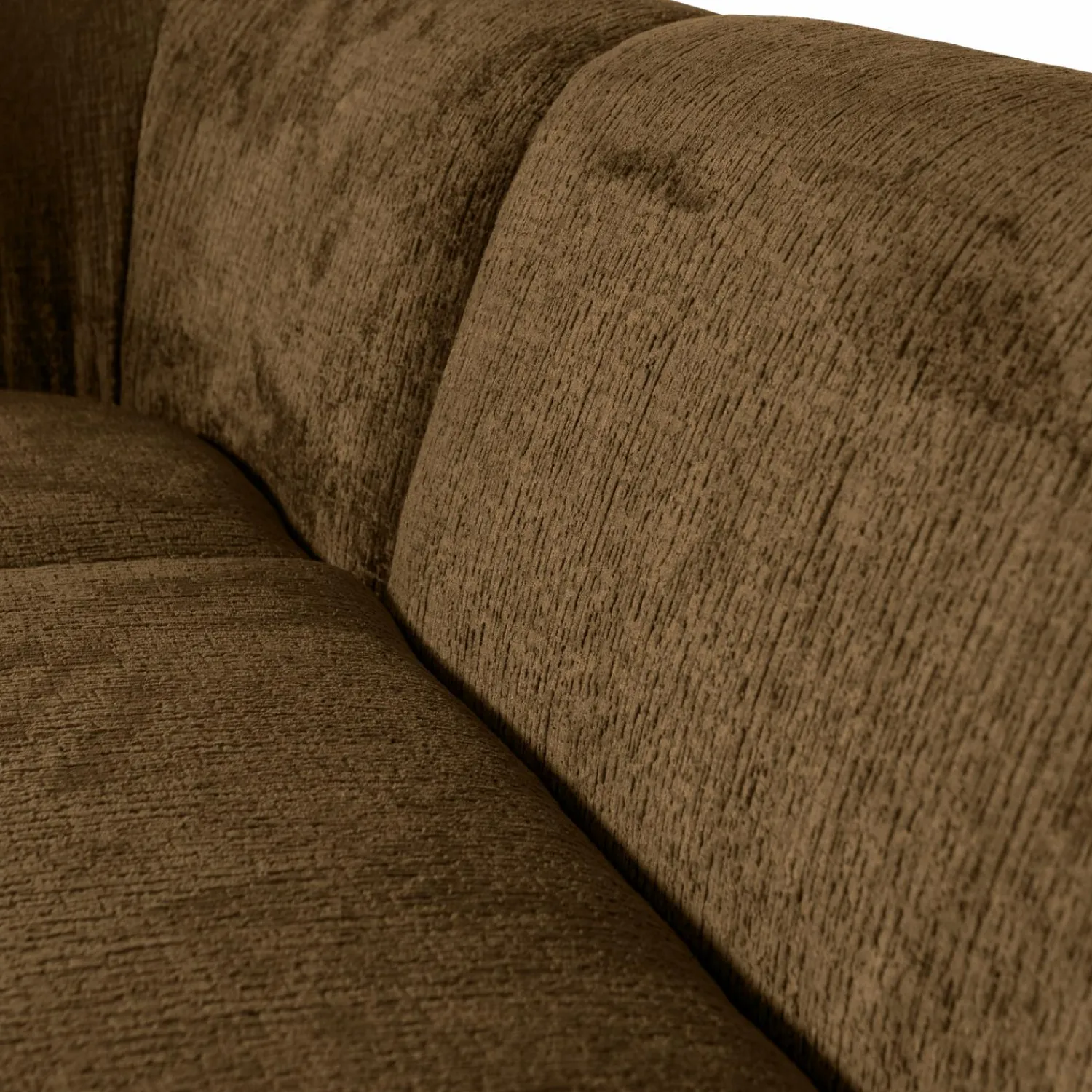 Hot WOOOD Sloping hoekbank links structure velvet Brass