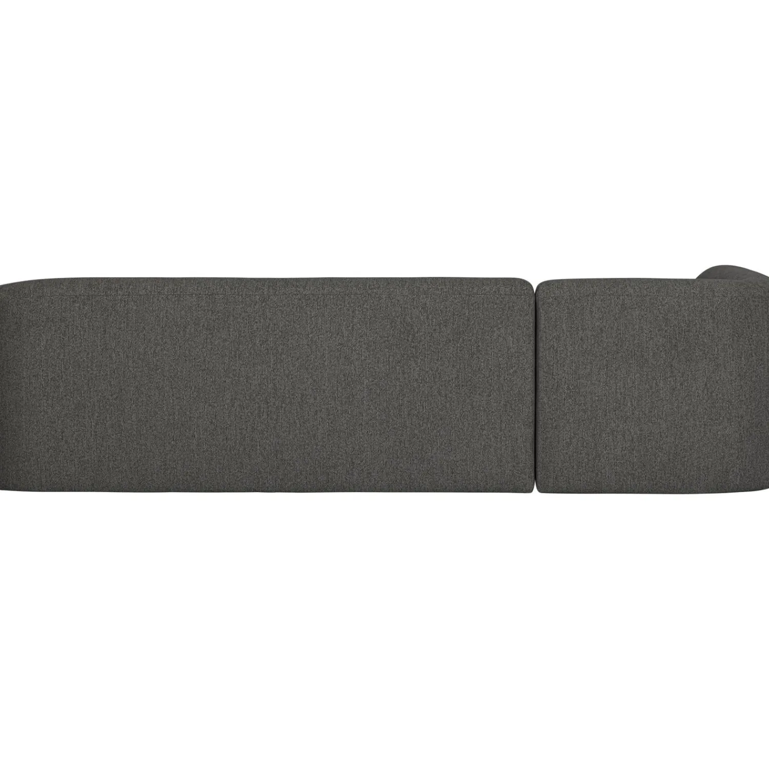 Clearance WOOOD Sloping hoekbank melangelinks grijs/zwart Grijs/zwart melange