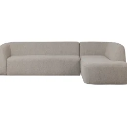 Best WOOOD Sloping hoekbank rechts Off white melange