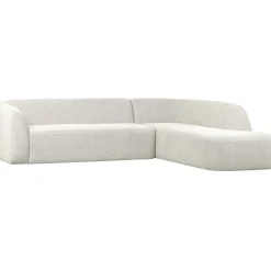 Sale WOOOD Sloping hoekbank rechts Pearl melange