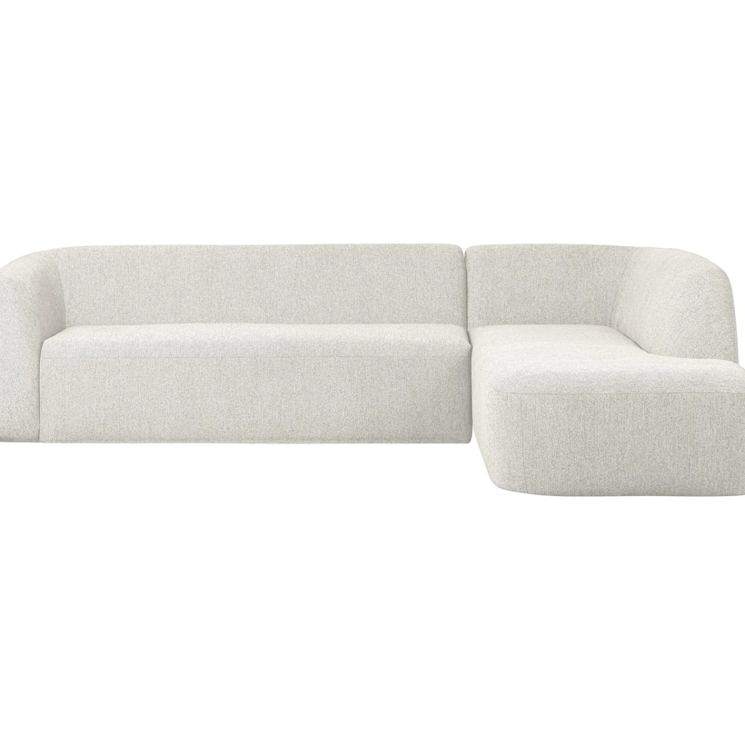 Sale WOOOD Sloping hoekbank rechts Pearl melange