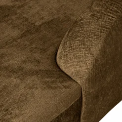 Outlet WOOOD Sloping hoekbank rechts structure velvet Brass