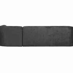 Best WOOOD Sloping hoekbank rechts structure velvet Mountain