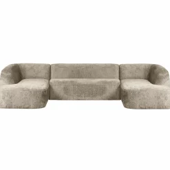 Online WOOOD Sloping U-vorm bank structure velvet Wheatfield