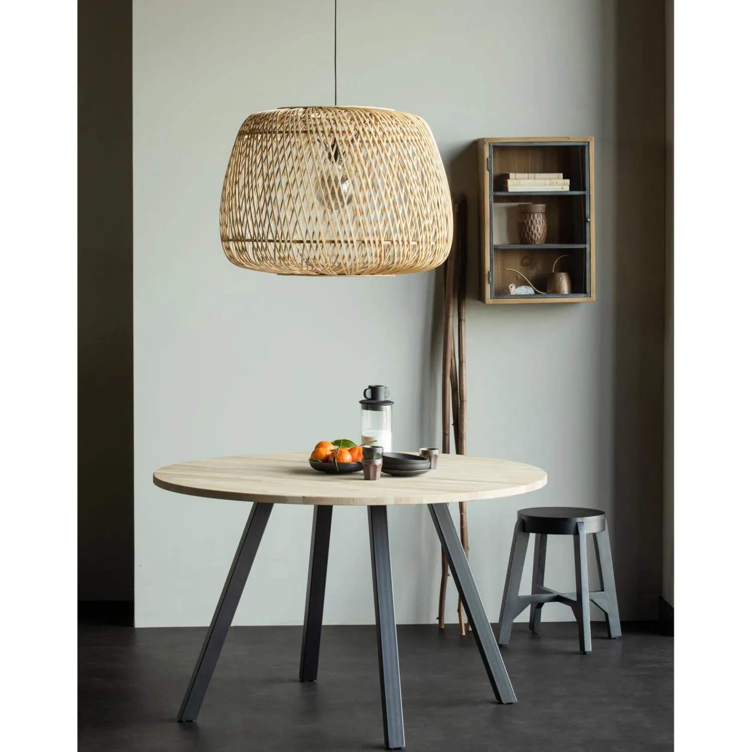 Hot WOOOD 2-standen poot vierkant KD metaal 1 stuks