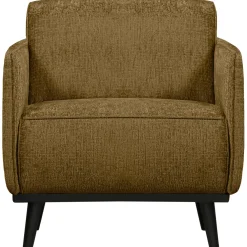New WOOOD Statement fauteuil met arm structure velvet Brass